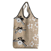 Bula Fiji Iri Buli Grocery Bag Woven Fan With Fijian Tapa