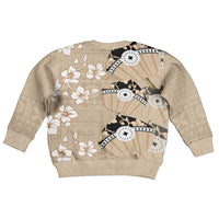 Bula Fiji Iri Buli Kid Ugly Christmas Sweater Woven Fan With Fijian Tapa - Polynesian Pride