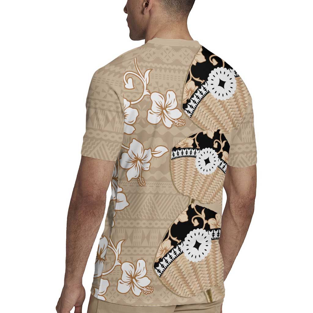 Bula Fiji Iri Buli Rugby Jersey Woven Fan With Fijian Tapa