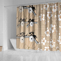 Bula Fiji Iri Buli Shower Curtain Woven Fan With Fijian Tapa LT14 - Polynesian Pride