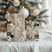 Bula Fiji Iri Buli Wrapping Paper Woven Fan With Fijian Tapa - Polynesian Pride