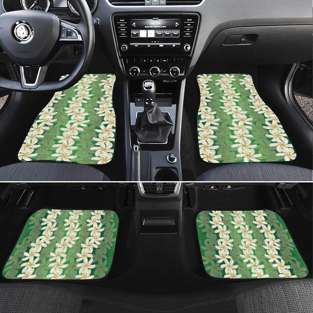 Ia Orana Tahiti Tiare Maori Seamless Style Car Mats LT14 Set 4pcs Green - Polynesian Pride