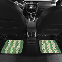 Ia Orana Tahiti Tiare Maori Seamless Style Car Mats LT14 Set 2pcs - Back Green - Polynesian Pride
