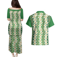 Ia Orana Tahiti Tiare Maori Seamless Style Couples Matching Puletasi and Hawaiian Shirt LT14 - Polynesian Pride
