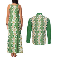 Ia Orana Tahiti Tiare Maori Seamless Style Couples Matching Tank Maxi Dress and Long Sleeve Button Shirt LT14 - Polynesian Pride