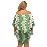 Ia Orana Tahiti Tiare Maori Seamless Style Family Matching Off Shoulder Short Dress and Hawaiian Shirt LT14 - Polynesian Pride