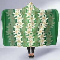 Ia Orana Tahiti Tiare Maori Seamless Style Hooded Blanket LT14 One Size Green - Polynesian Pride