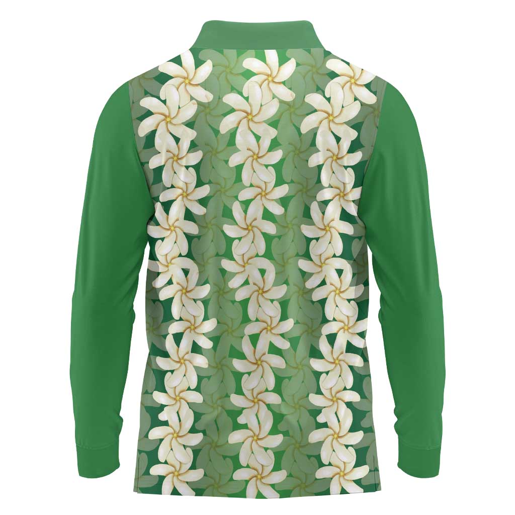 Ia Orana Tahiti Tiare Maori Seamless Style Long Sleeve Polo Shirt