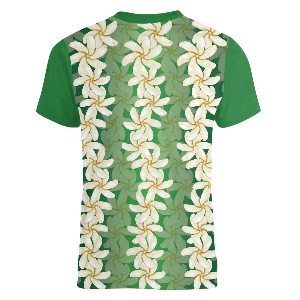 Ia Orana Tahiti Tiare Maori Seamless Style Women V-Neck T-Shirt LT14 - Polynesian Pride