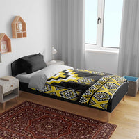 Yellow Taniko Aotearoa Bedding Set Niho Taniwha Mix Poutama LT14 - Polynesian Pride