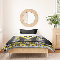 Yellow Taniko Aotearoa Bedding Set Niho Taniwha Mix Poutama LT14 - Polynesian Pride