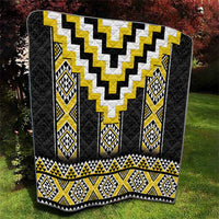 Yellow Taniko Aotearoa Quilt Niho Taniwha Mix Poutama LT14 - Polynesian Pride