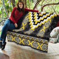 Yellow Taniko Aotearoa Quilt Niho Taniwha Mix Poutama LT14 - Polynesian Pride