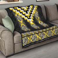 Yellow Taniko Aotearoa Quilt Niho Taniwha Mix Poutama LT14 - Polynesian Pride