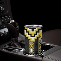 Yellow Taniko Aotearoa Tumbler Cup Niho Taniwha Mix Poutama
