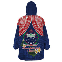 Samoan Independence Day Wearable Blanket Hoodie Manuia Le Tutoatasi O Samoa