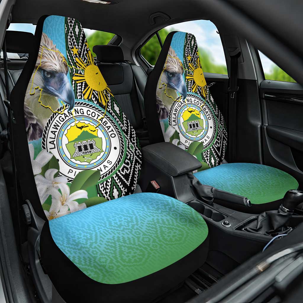 Cotabato Philippines Province Car Seat Cover Filipino Eagle Sampaguita Tinalak Pattern