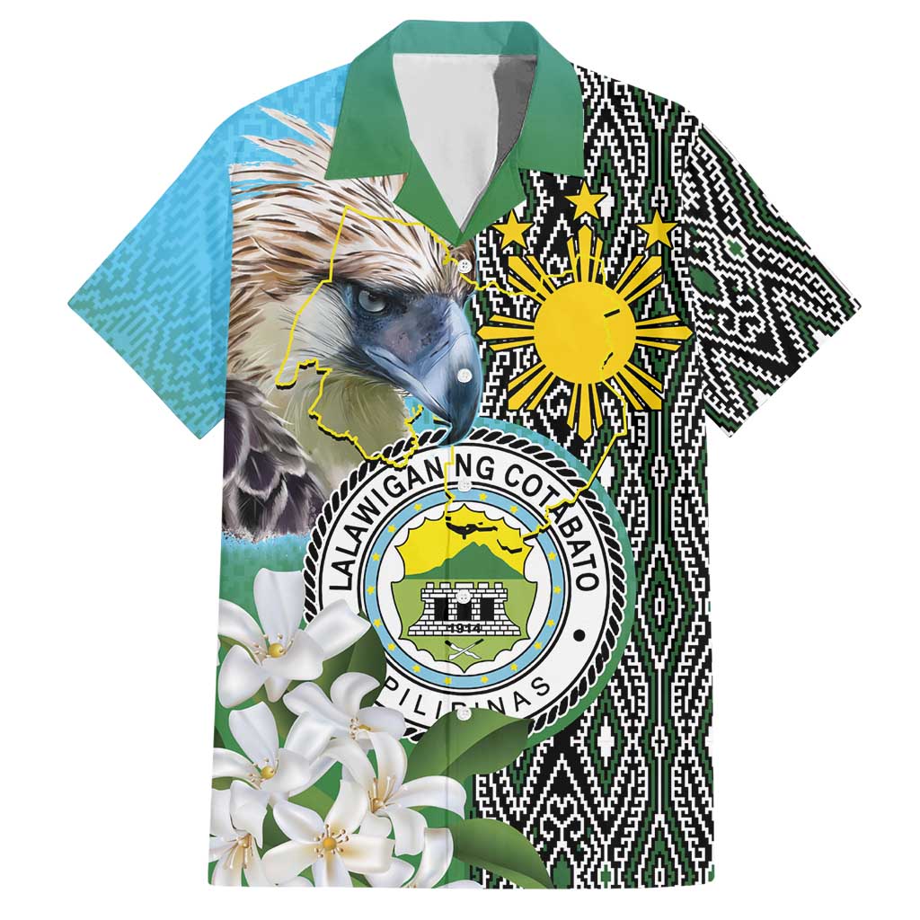 Cotabato Philippines Province Hawaiian Shirt Filipino Eagle Sampaguita Tinalak Pattern