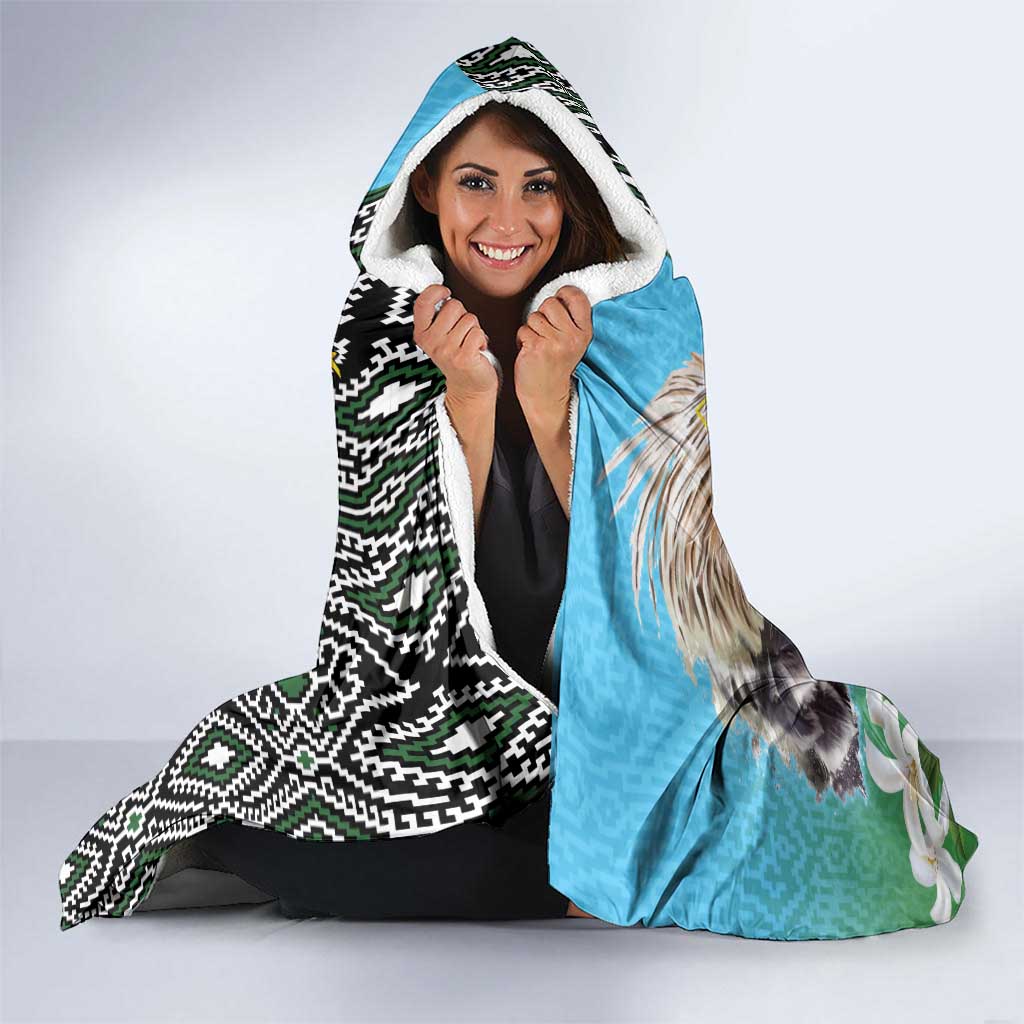 Cotabato Philippines Province Hooded Blanket Filipino Eagle Sampaguita Tinalak Pattern