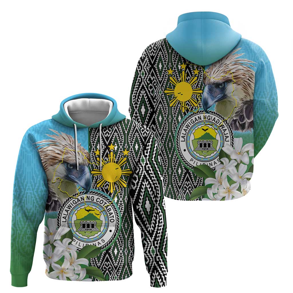Cotabato Philippines Province Hoodie Filipino Eagle Sampaguita Tinalak Pattern