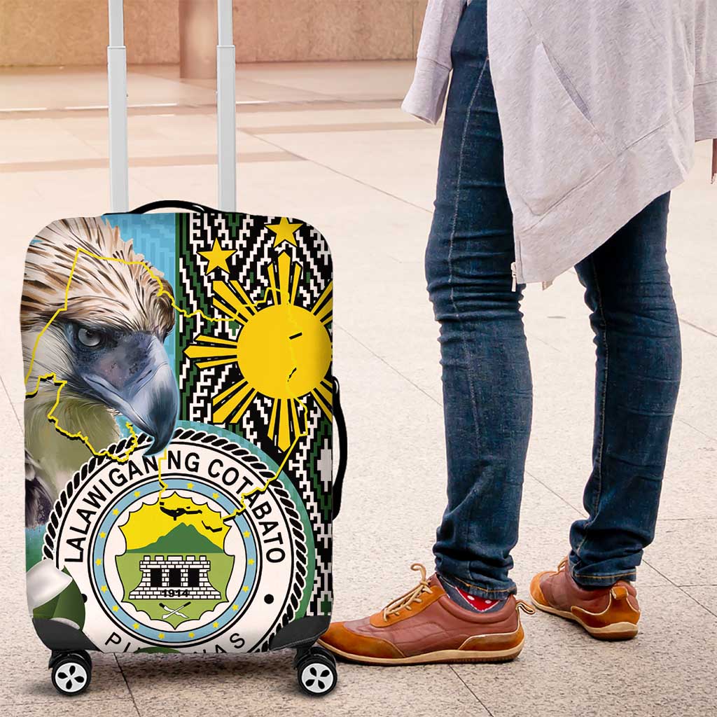 Cotabato Philippines Province Luggage Cover Filipino Eagle Sampaguita Tinalak Pattern
