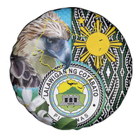 Cotabato Philippines Province Spare Tire Cover Filipino Eagle Sampaguita Tinalak Pattern