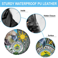 Cotabato Philippines Province Spare Tire Cover Filipino Eagle Sampaguita Tinalak Pattern