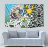 Cotabato Philippines Province Tapestry Filipino Eagle Sampaguita Tinalak Pattern