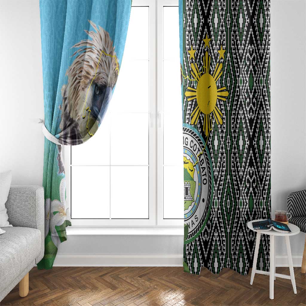 Cotabato Philippines Province Window Curtain Filipino Eagle Sampaguita Tinalak Pattern