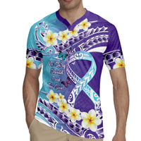 No Story Should End Too Soon Suicide Awareness Rugby Jersey Purple And Teal Polynesian Ribbon
