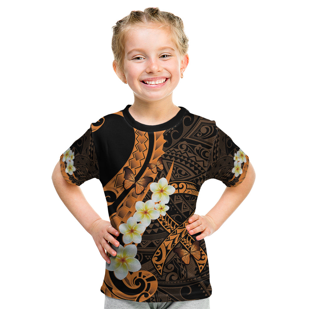 Liver Cancer Awareness Month Kid T Shirt Awareness Is Key Orange Polynesian Ribbon