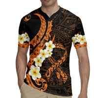Liver Cancer Awareness Month Rugby Jersey Awareness Is Key Orange Polynesian Ribbon