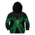 ADHD Awareness Month You Matter Kid Hoodie Green Polynesian Ribbon