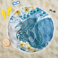 Blue Hawaii Shark Tattoo Beach Blanket Frangipani With Polynesian Pastel Version