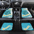 Turquoise Hawaii Shark Tattoo Car Mats Frangipani With Polynesian Pastel Version