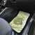 Green Hawaii Shark Tattoo Car Mats Frangipani With Polynesian Pastel Version