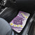 Purple Hawaii Shark Tattoo Car Mats Frangipani With Polynesian Pastel Version