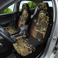 Frangipani Festival Rabaul Car Seat Cover PNG Tribal Baining Mask Tattoo - Polynesian Pride