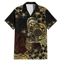 Frangipani Festival Rabaul Family Matching Mermaid Dress and Hawaiian Shirt PNG Tribal Baining Mask Tattoo - Polynesian Pride