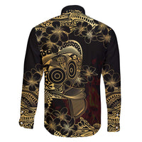 Frangipani Festival Rabaul Family Matching Mermaid Dress and Hawaiian Shirt PNG Tribal Baining Mask Tattoo - Polynesian Pride