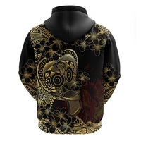 Frangipani Festival Rabaul Hoodie PNG Tribal Baining Mask Tattoo - Polynesian Pride