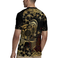 Frangipani Festival Rabaul Rugby Jersey PNG Tribal Baining Mask Tattoo LT14 - Polynesian Pride