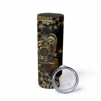 Frangipani Festival Rabaul Skinny Tumbler PNG Tribal Baining Mask Tattoo LT14 - Polynesian Pride