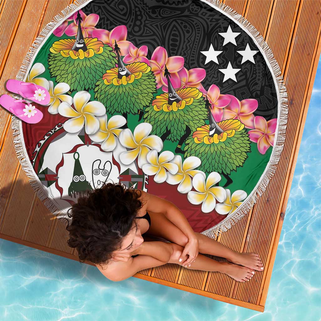 Frangipani Festival Rabaul East New Britain Beach Blanket Dukduk Dance With Plumeria - Polynesian Pride