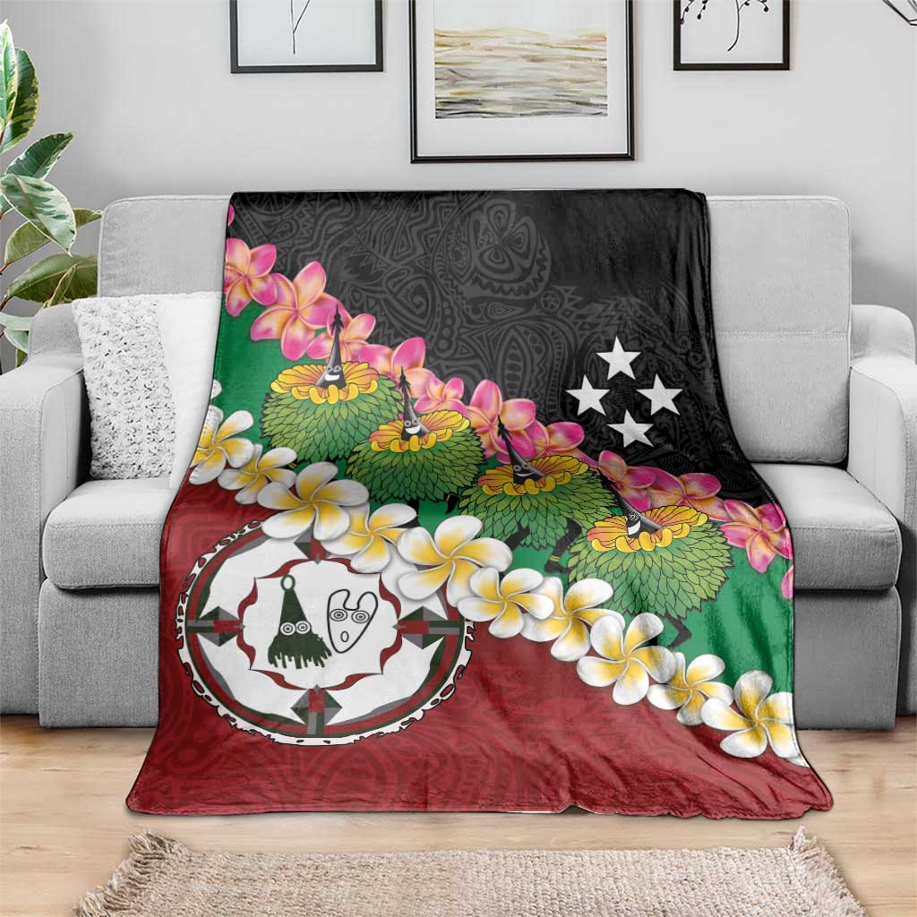 Frangipani Festival Rabaul East New Britain Blanket Dukduk Dance With Plumeria - Polynesian Pride