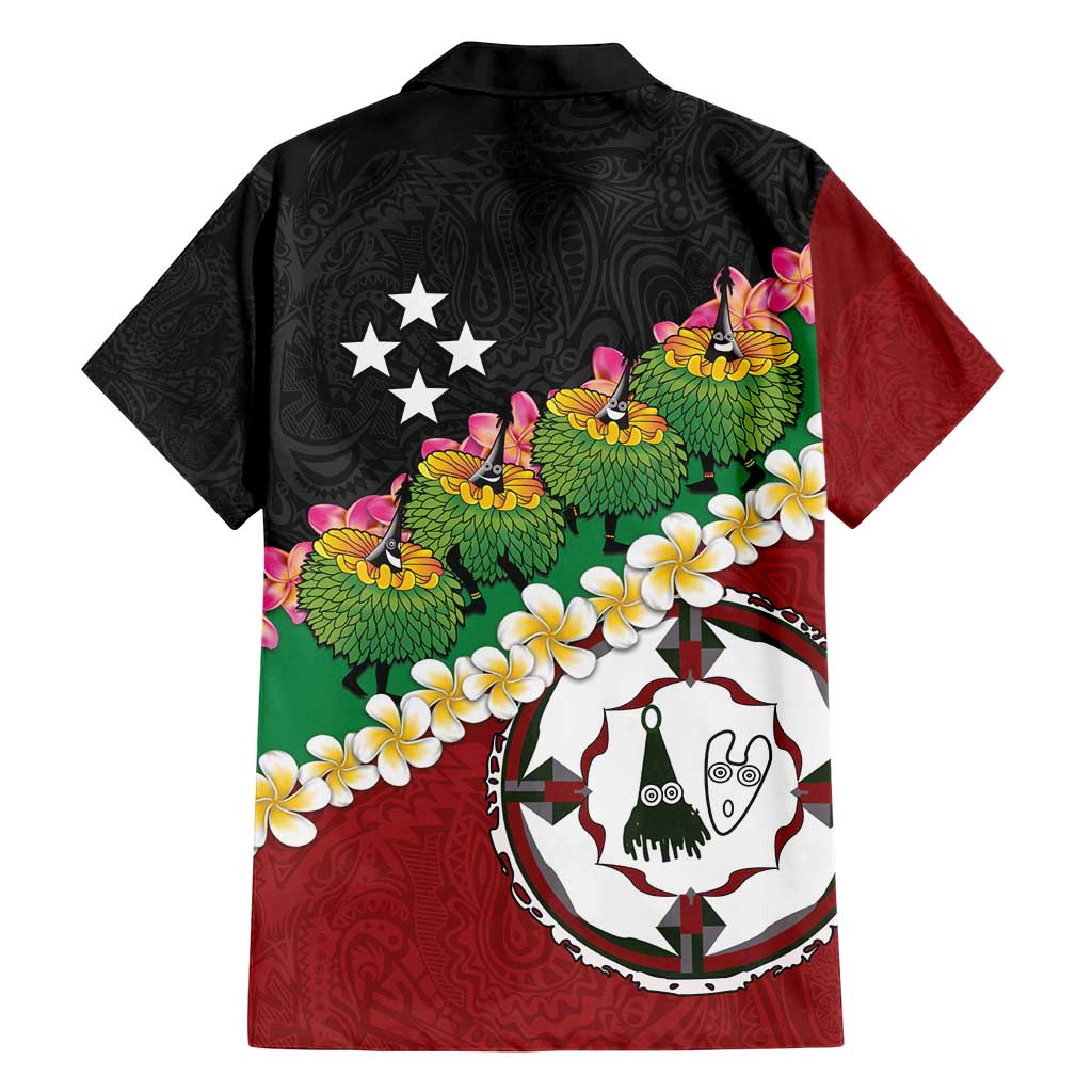 Frangipani Festival Rabaul East New Britain Family Matching Off Shoulder Maxi Dress and Hawaiian Shirt Dukduk Dance With Plumeria - Polynesian Pride