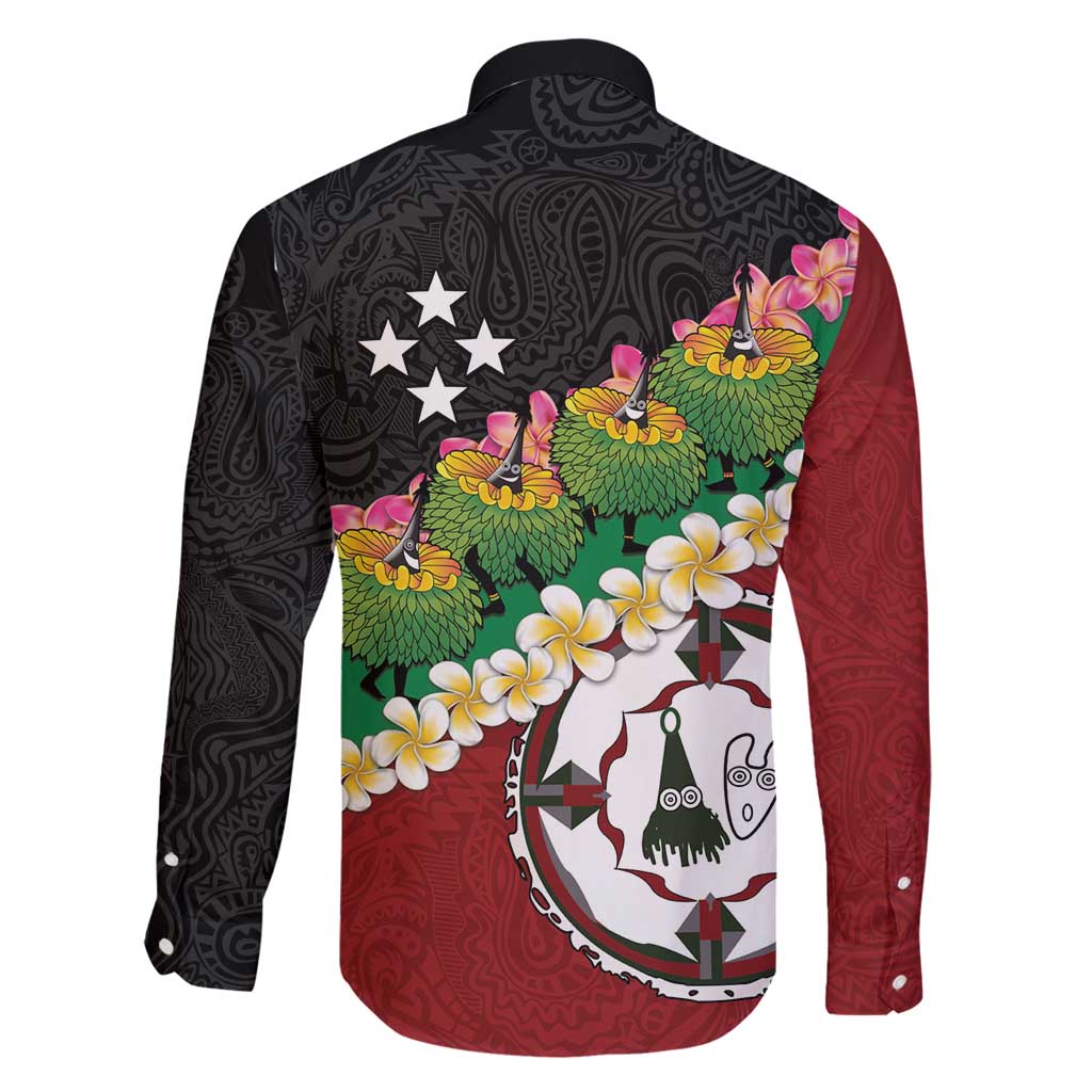 Frangipani Festival Rabaul East New Britain Family Matching Off Shoulder Short Dress and Hawaiian Shirt Dukduk Dance With Plumeria - Polynesian Pride