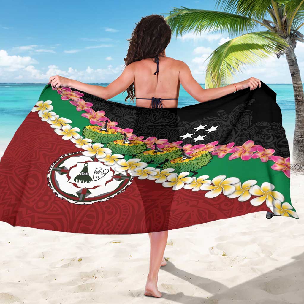 Frangipani Festival Rabaul East New Britain Sarong Dukduk Dance With Plumeria LT14 - Polynesian Pride