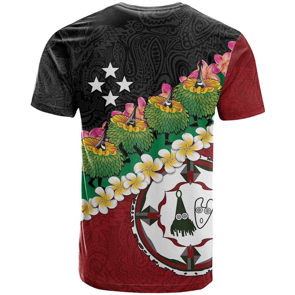 Frangipani Festival Rabaul East New Britain T Shirt Dukduk Dance With Plumeria LT14 - Polynesian Pride