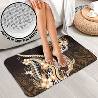 Orange Black Aloha Hawaii Bathroom Set Polynesian Shark Tattoo Plumeria LT14 - Polynesian Pride